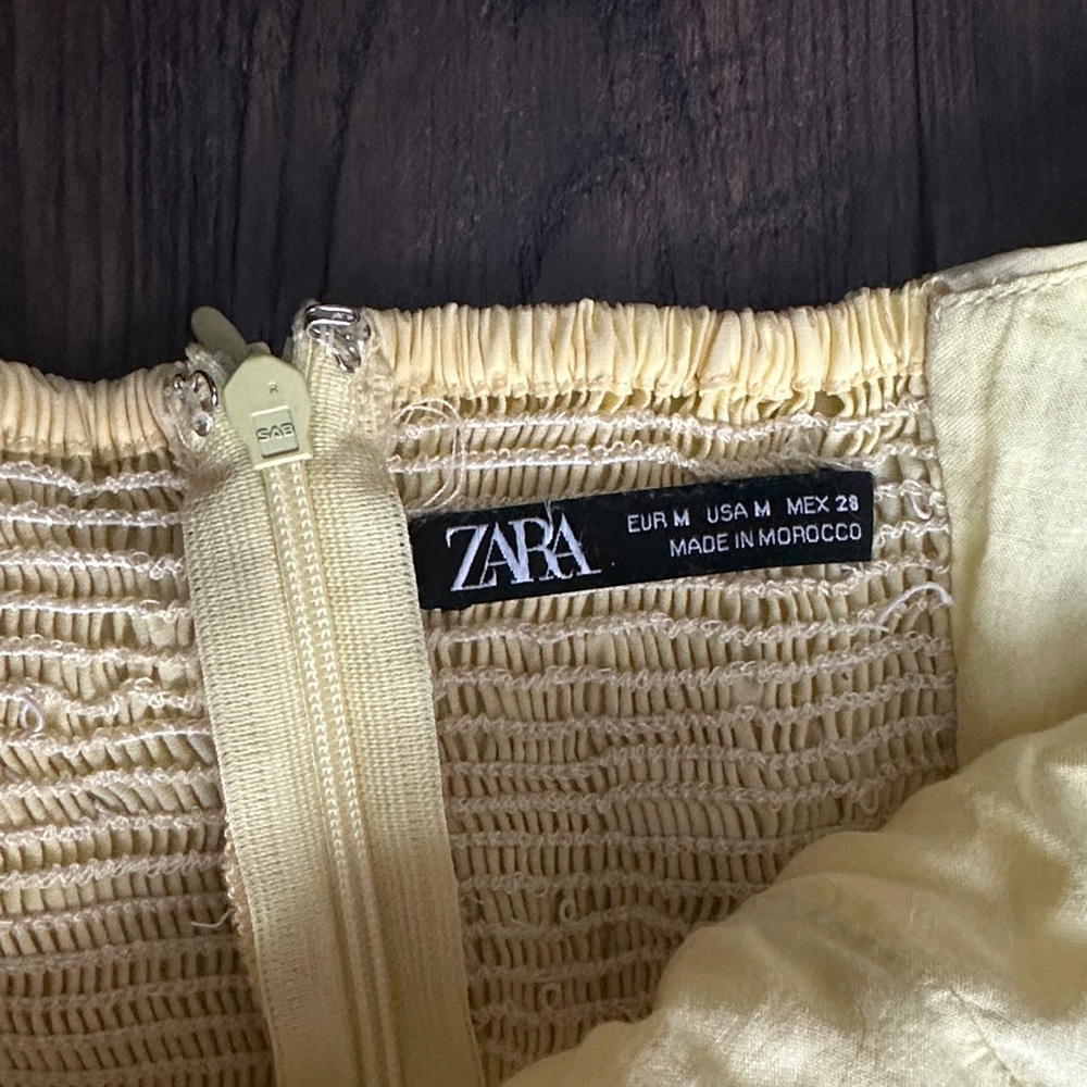 Zara Sunny Yellow women’s Dress #A11 - Picture 2 of 3